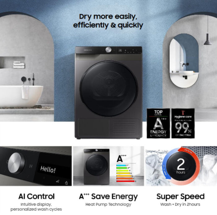 SAMSUNG DRYER DV90T7240BX/SE - Image 3