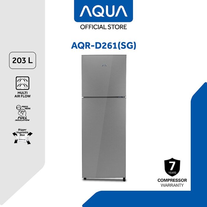 AQUA KULKAS 2 PINTU SMALL AQR-D261-DG - Image 7