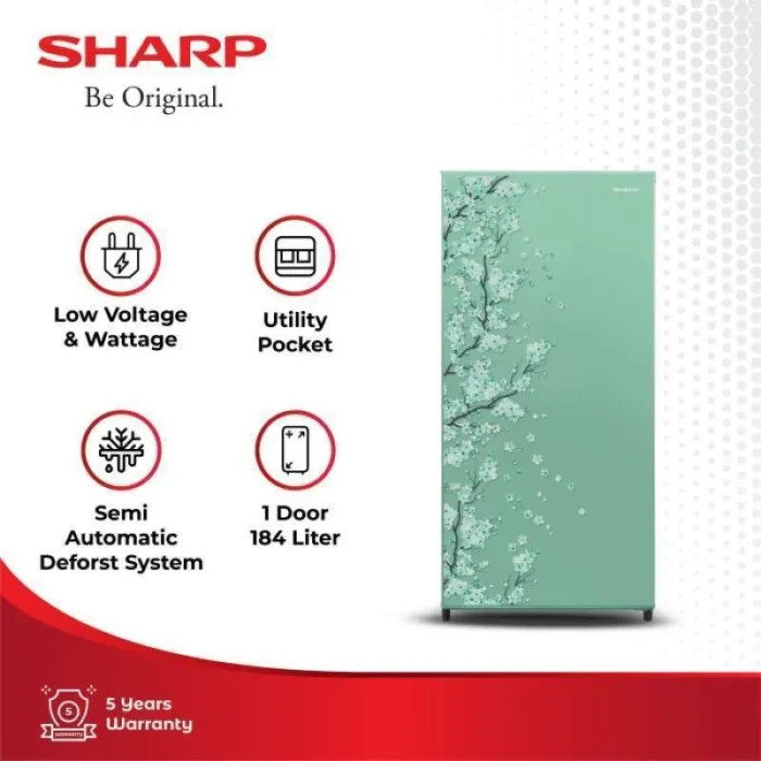 SHARP KULKAS 1 PINTU SJ-N192D-SP - Image 5