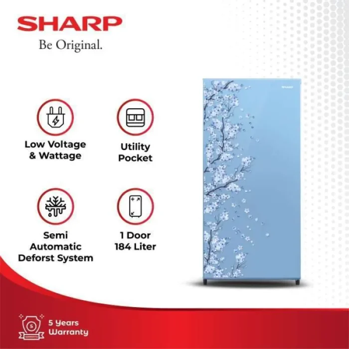 SHARP KULKAS 1 PINTU SJ-N192D-SP - Image 4